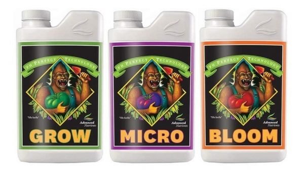 BASES MICRO, GROW y BLOOM 1 lt ADVANCED NUTRIENTS - Imagen 2